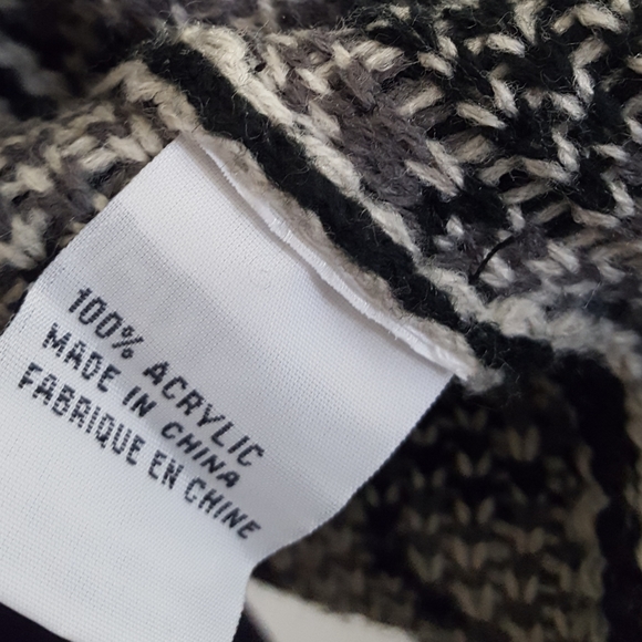 Jaguar🔱Houndstooth🖤Knit Open Cardigan Jacket - Picture 7 of 8